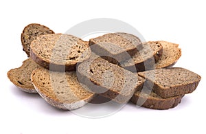 Slices of dark rye bread