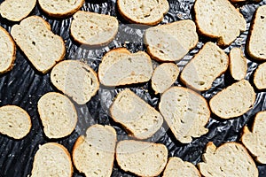 Slices of dry old bread