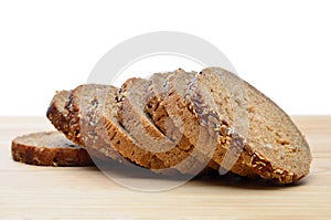 Slices of fresh bread, bakery products, pastries close-up