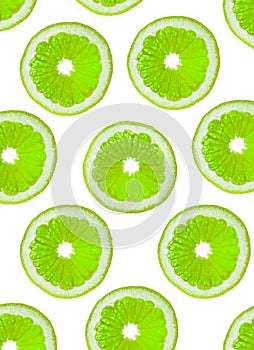 Slices of green fruit