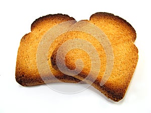 Slices of melba toast