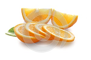 Slices of orange tangerine