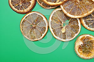 slices of oranges background