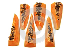 Slices of Papaya