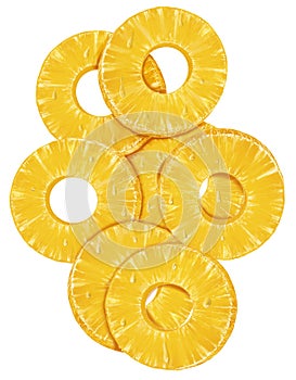 Slices of pineapple