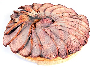 Slices of roast beef