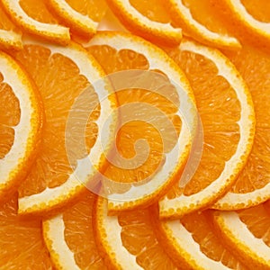 Slices of sliced orange