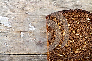 Whole grain brown bread.