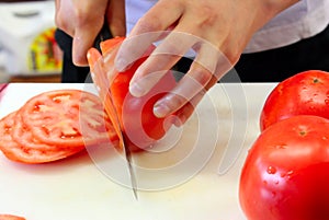 Slicing Tomatoes