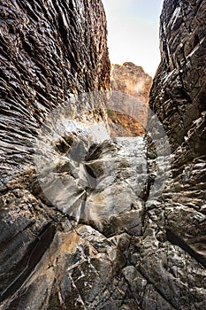 Slick Rocks at the Entrance to the Window Dropoff