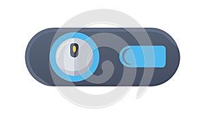 Slide Button Switch Icon Vector for UI UX Control, vector design Generative AI