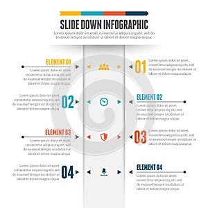 Slide Down Infographic