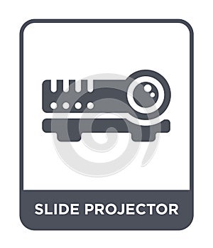 slide projector icon in trendy design style. slide projector icon isolated on white background. slide projector vector icon simple