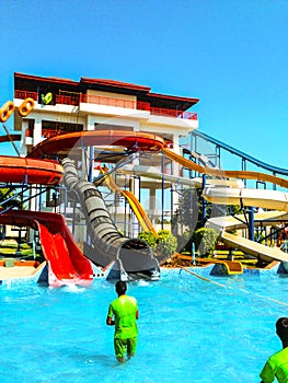 Slide Swimming pool