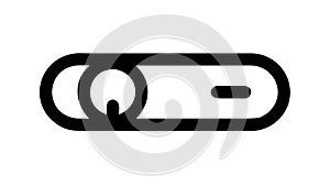 Slider Bar UI Element, On Off Toggle Control Switch, vector design Generative AI