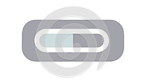 Slider Progress Bar Icon for UI Controls & Settings, vector design Generative AI