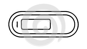 Slider toggle switch, control element, option selection, vector design Generative AI