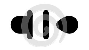 Slider or Toggle Switch UI Vector Icon, vector design Generative AI