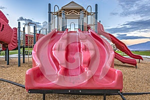 Slides and climbing bars in Saratoga Springs Utah