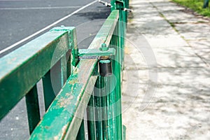 Sliding fence door photo