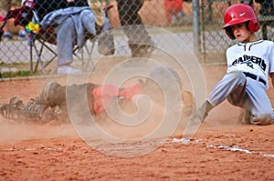 Sliding Into Home/ Boys Baseball