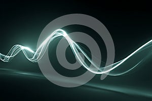 Sliding Mode Control Stable Glowing Emerald Green Sliding Surface