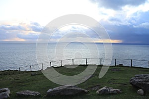 Slieve League cloudy evening view - Northern Ireland travel - Atlantic ocean - Irish tours