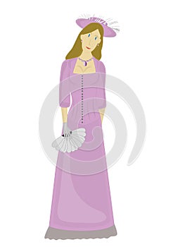 Slim Female in Lavender photo
