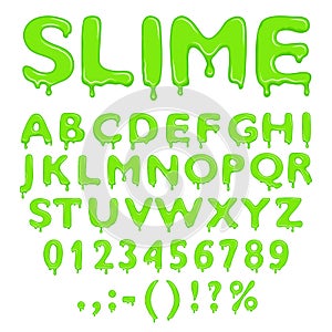 Slime alphabet numbers and symbols