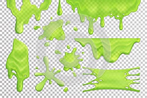 Slime Drips Realistic Set