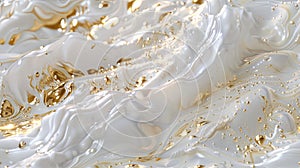 slime with the interplay of gold and white waters, reflecting ethereal details and a snapshot aesthetic, radiating a