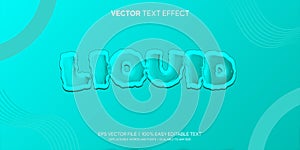 Slime liquid oli 3d style editable text effect photo