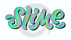 Slime word design