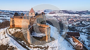 Slimnic fortress. Transylvania, Romania