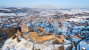 Slimnic fortress. Transylvania, Romania