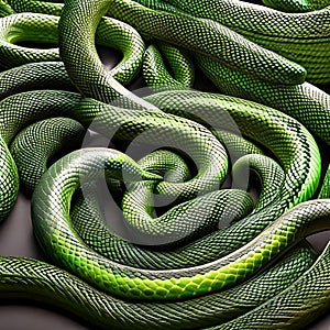 A slimy and wriggly texture with writhing snakes and worms5, Generative AI photo