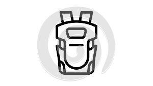 sling accessory for baby line icon animation