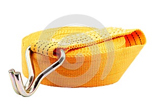 Sling for fastening cargoes is isolated on a white background