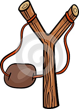 Slingshot clip art cartoon illustration