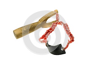 Slingshot isolated on white background.