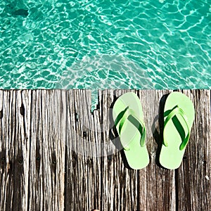 Slippers at jetty