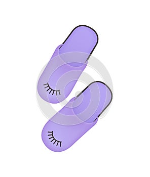 Slippers Realistic Sleeptime Composition