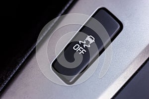 Slippery button. An image of a button for traction control