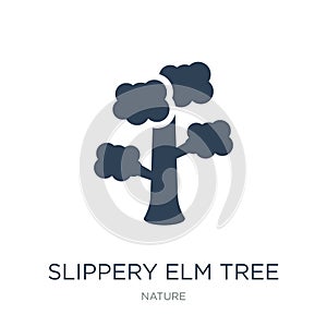 slippery elm tree icon in trendy design style. slippery elm tree icon isolated on white background. slippery elm tree vector icon