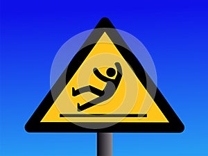 Slippery floor sign photo