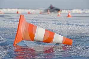 Slippery road photo