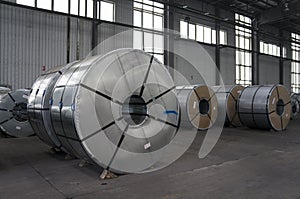 Slitted Coils Stored for manufacturing photo
