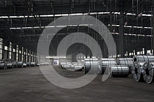 Slitted Coils Stored for manufacturing photo
