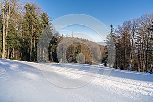 Sljeme Ski Resort Zagreb, Croatia. Medvednica nature park