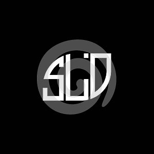 SLO letter logo design on black background. SLO creative initials letter logo concept. SLO letter design.SLO letter logo design on